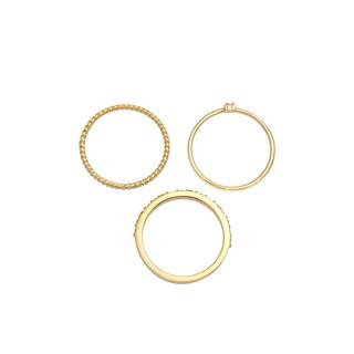 Elli  Ring 3Er Set Kristalle 