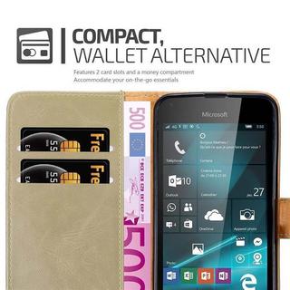 Cadorabo  Housse compatible avec Nokia Lumia 550 - Coque de protection avec fermeture magnétique, fonction de support et compartiment pour carte 