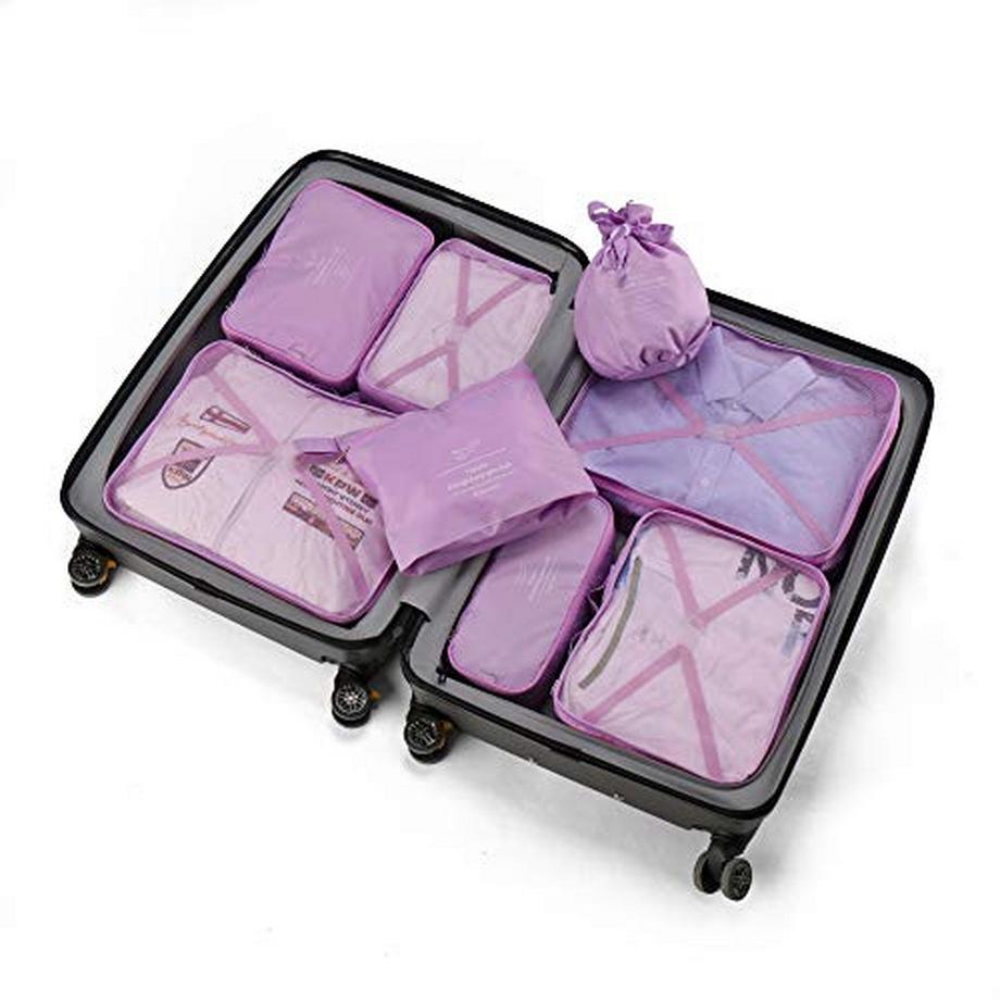 Only-bags.store Set de cubes de voyage avec sac à chaussures et sac de compression  