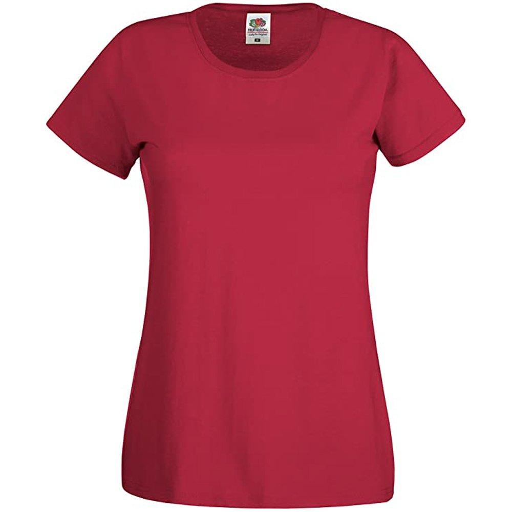 Image of Ladyfit Tshirt, Kurzärmlig Damen Rot Bunt L
