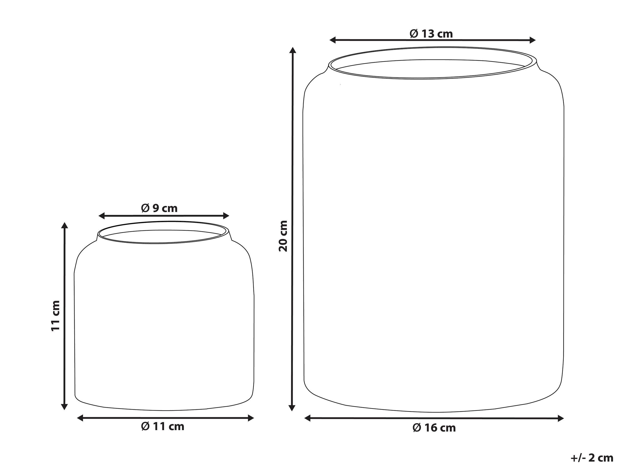 Beliani Dekovase aus Glas Modern RASAM  