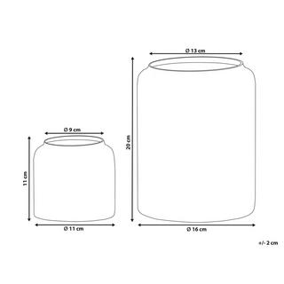 Beliani Dekovase aus Glas Modern RASAM  