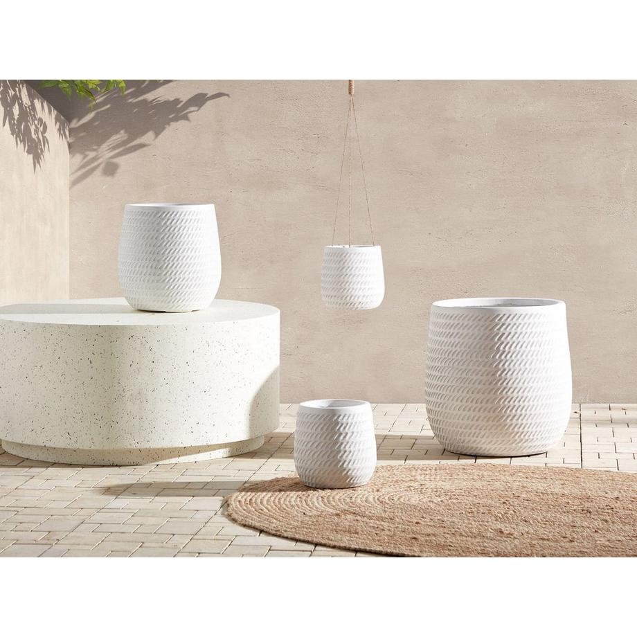 Beliani Vaso per piante en Fibra d'argilla Moderno LIVADIA  