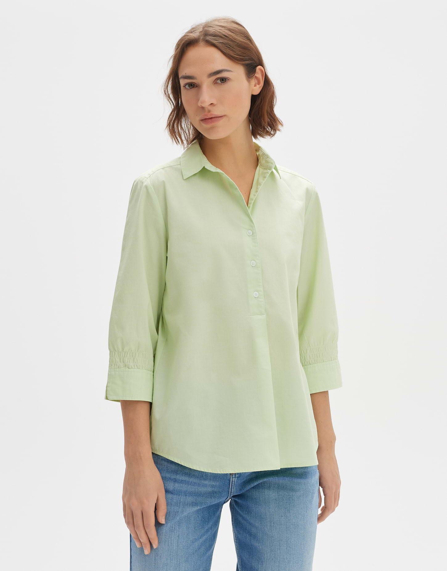 Image of Hemdbluse Forta Leicht Ausgestellt Geschnitten Damen Lindengrün 38