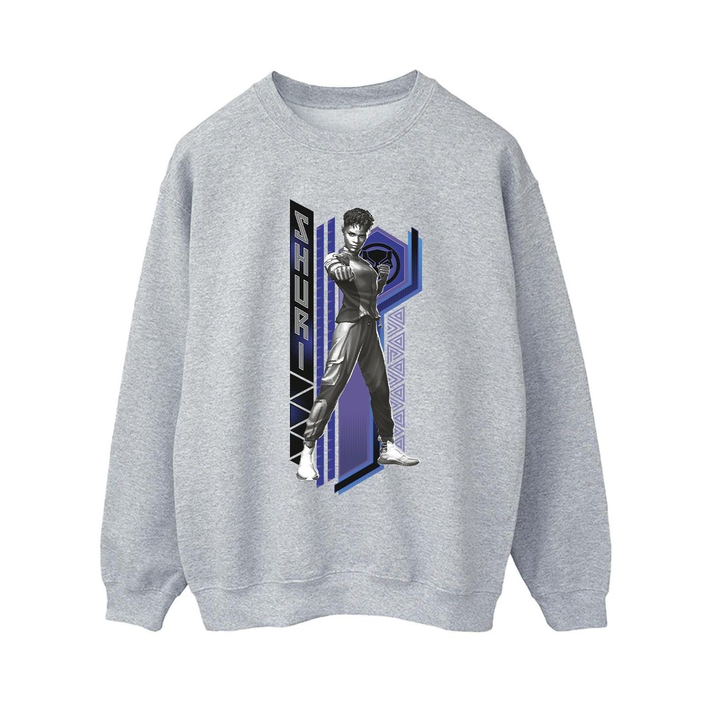 Image of Black Panther Wakanda Forever Shuri Pose Sweatshirt Damen Grau L