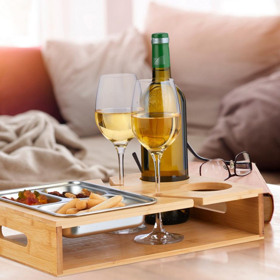 B2X Couchtisch mit Tablett aus Edelstahl  