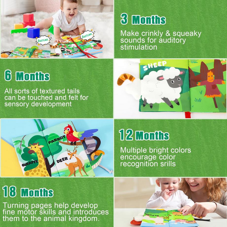 Activity-board  Babybuch Knisterbuch Stoffbuch Fühlbuch Baby 