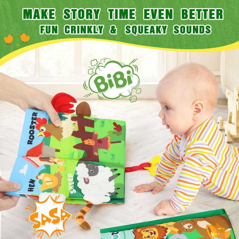 Activity-board  Babybuch Knisterbuch Stoffbuch Fühlbuch Baby 
