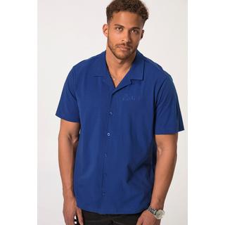 Sthuge  Chemise en jersey. Manches courtes et col cubain, Coupe Boxy Fit, jusqu'au 8XL. 