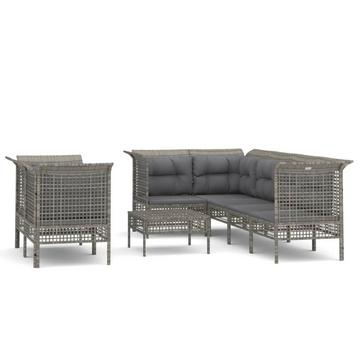 Garten lounge set poly-rattan