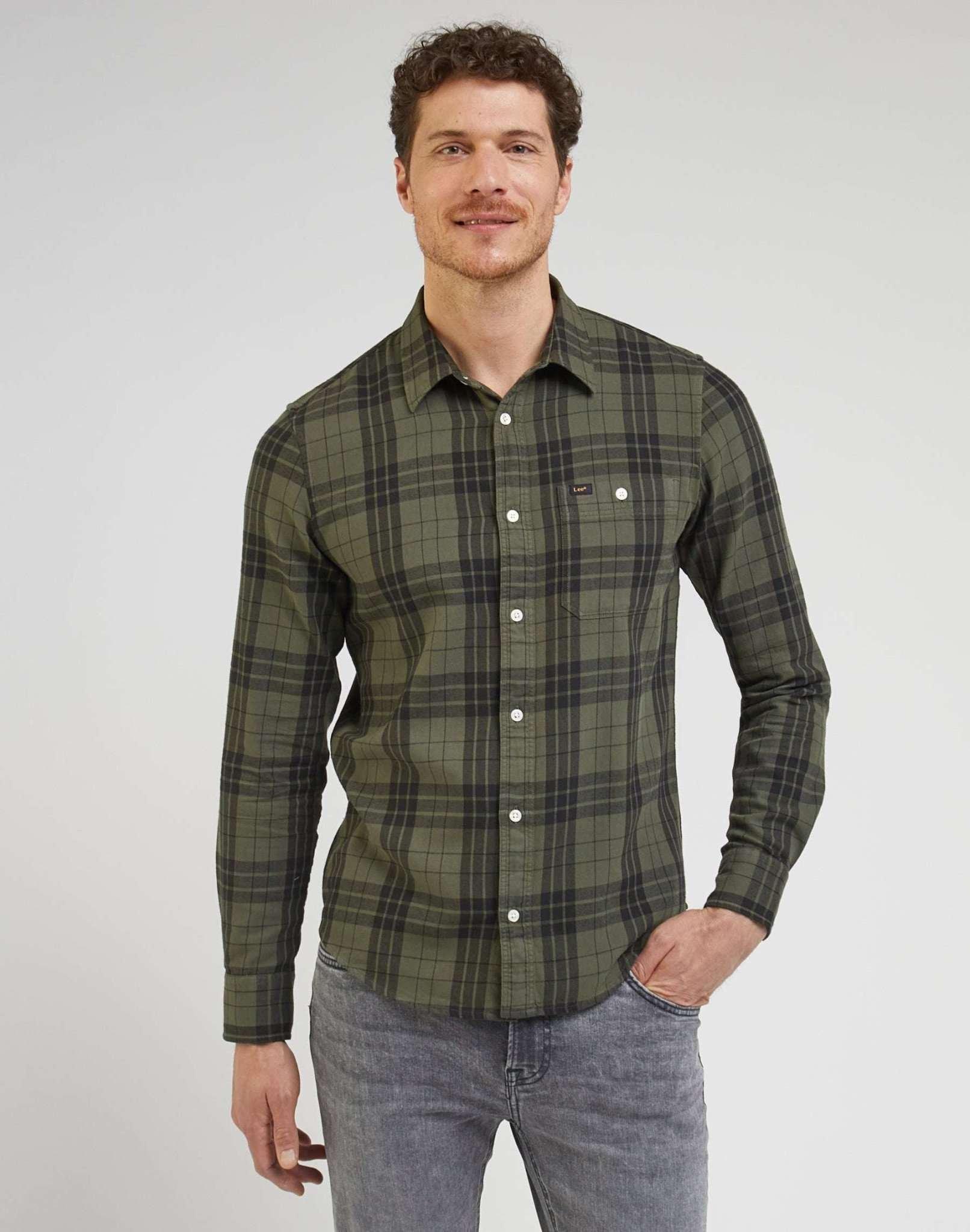 Image of Hemden Leesure Shirt Herren Grün S