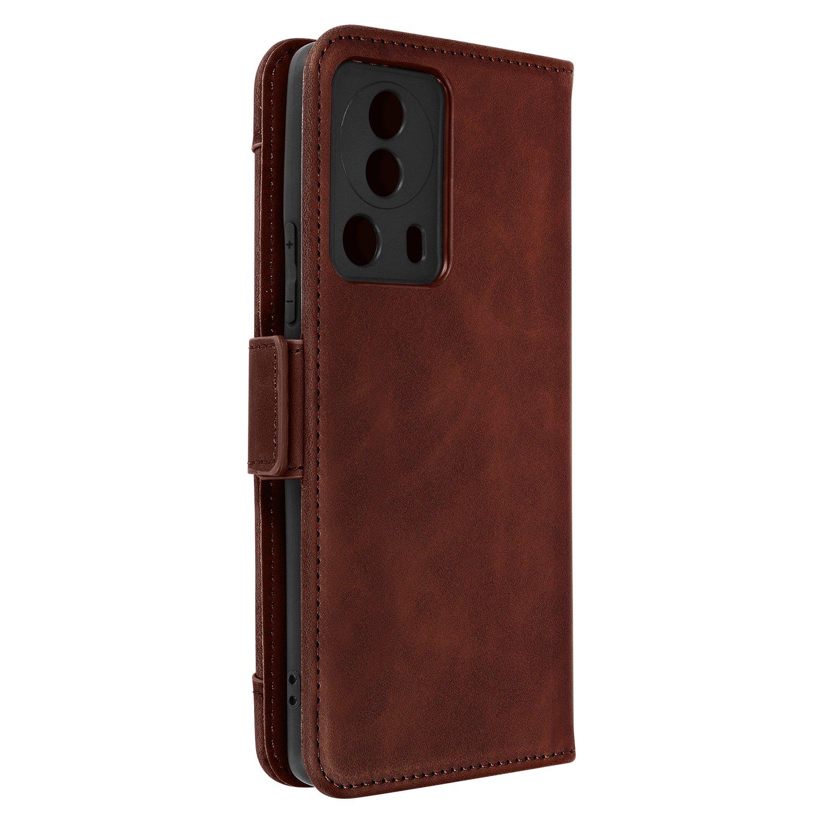 Avizar  Custodia folio Xiaomi 13 Lite marrone 