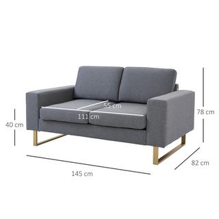 HOMCOM Sofa 2-Sitzer  