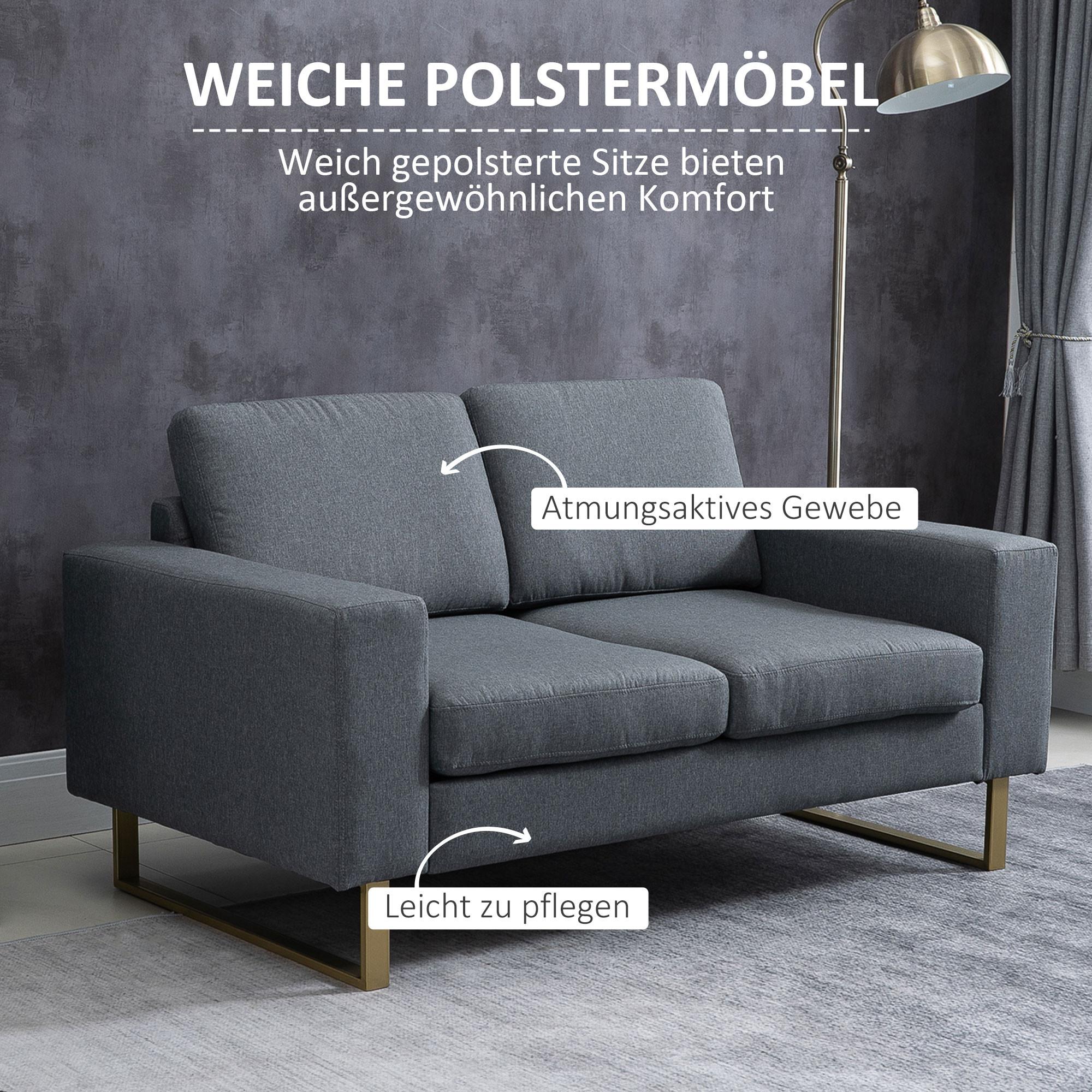 HOMCOM Sofa 2-Sitzer  