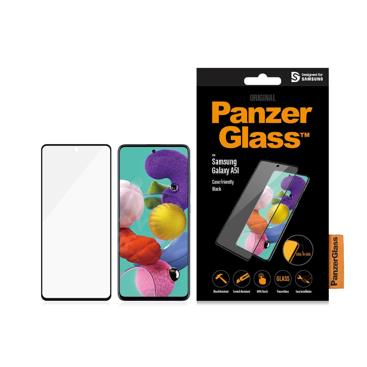 PanzerGlass  Displayschutz Case Friendly Black Galaxy A51 