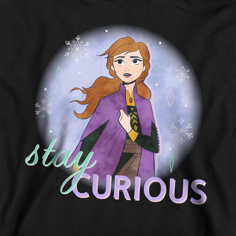 FROZEN  Sweat À Capuche Motif Anna Stay Curious 
