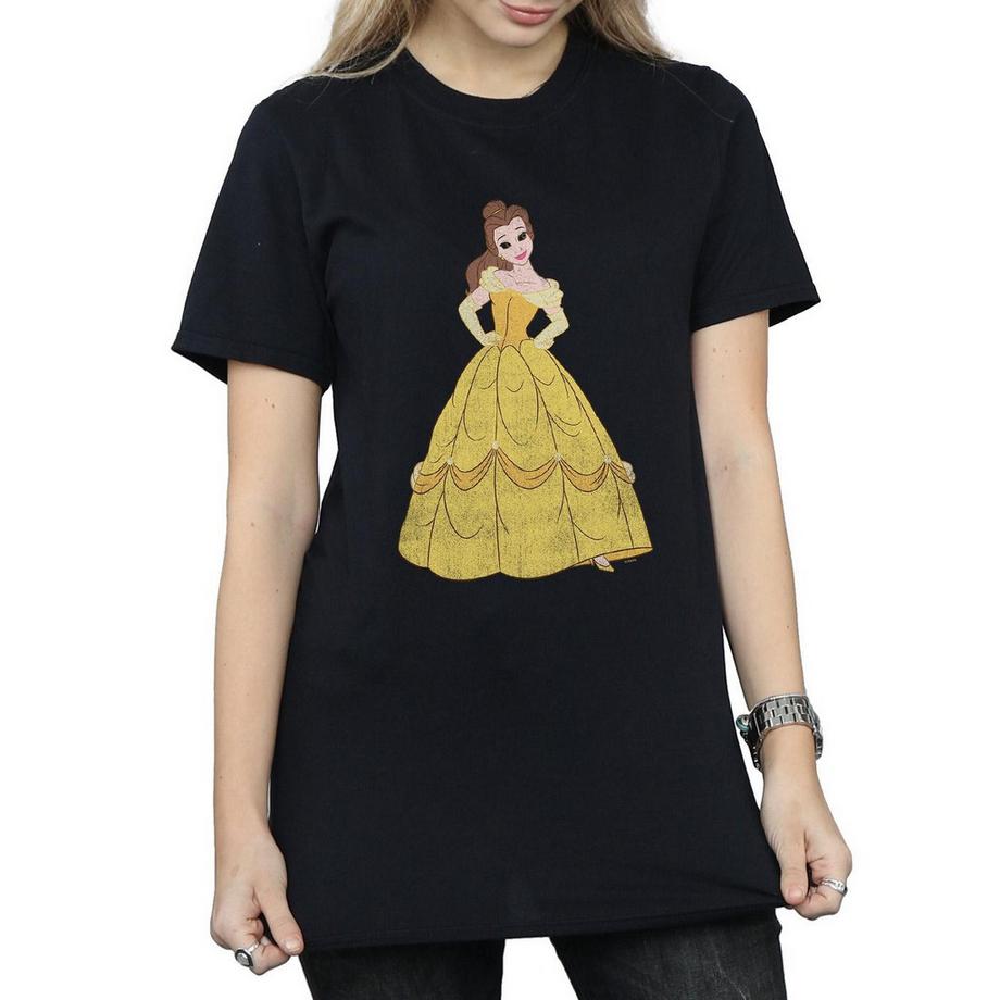 Beauty And The Beast Belle T-Shirt Stampata Vestibilità Larga  