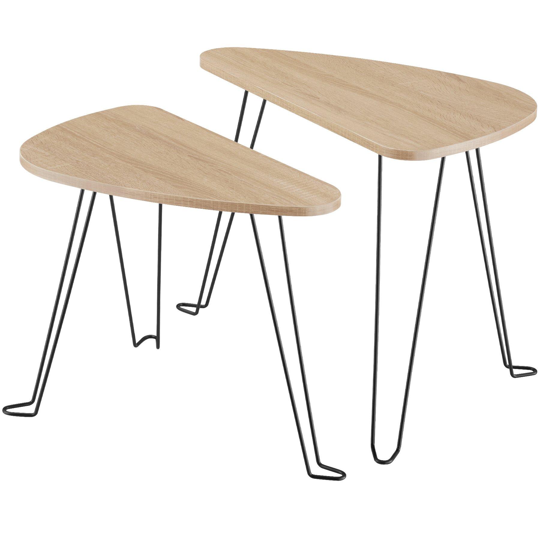 Tectake Ensemble de 2 tables d’appoint Richmond  