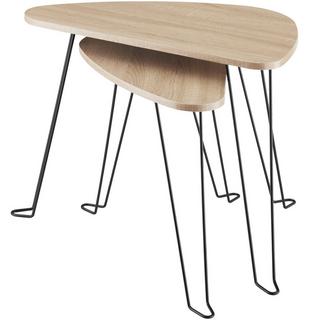 Tectake Ensemble de 2 tables d’appoint Richmond  