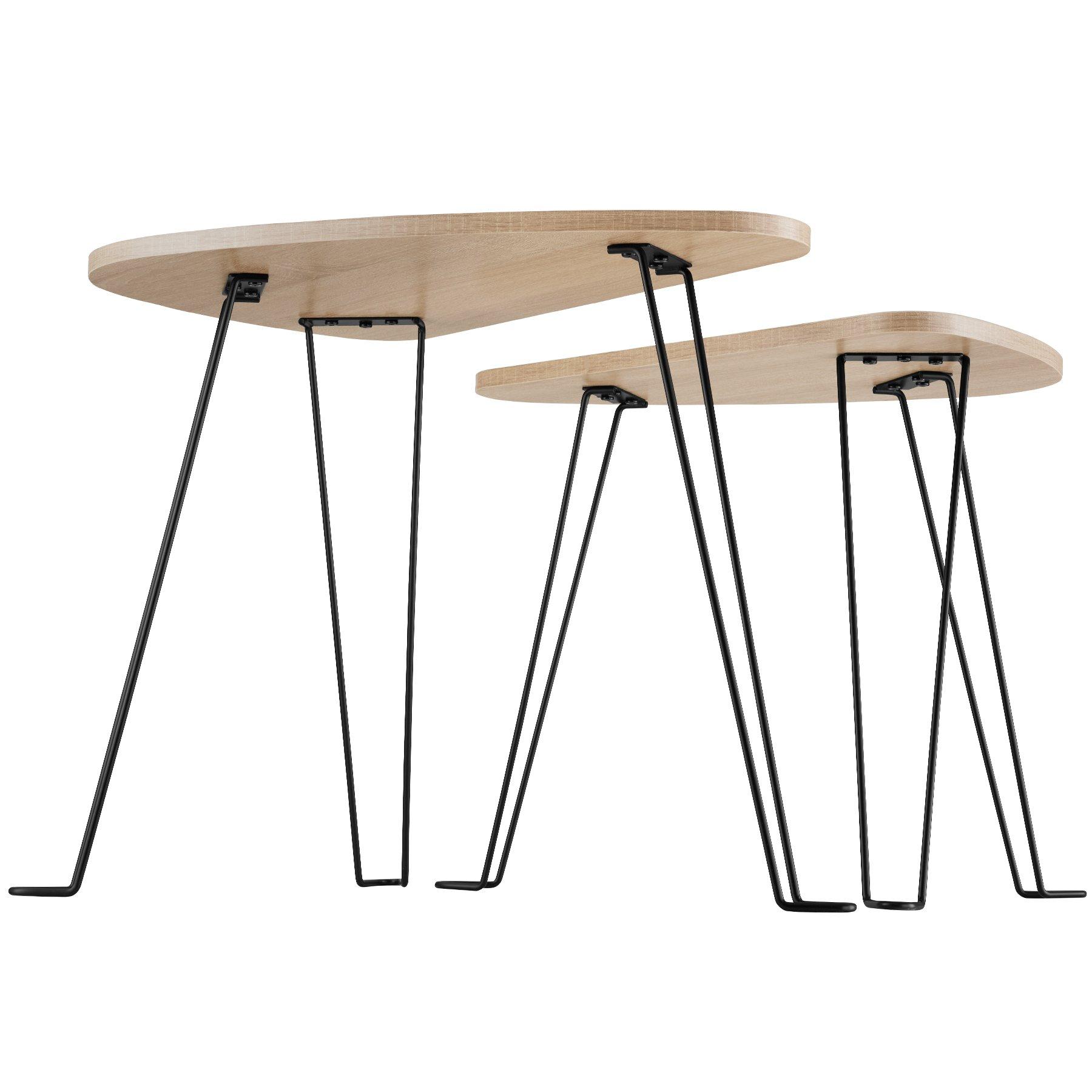 Tectake Ensemble de 2 tables d’appoint Richmond  