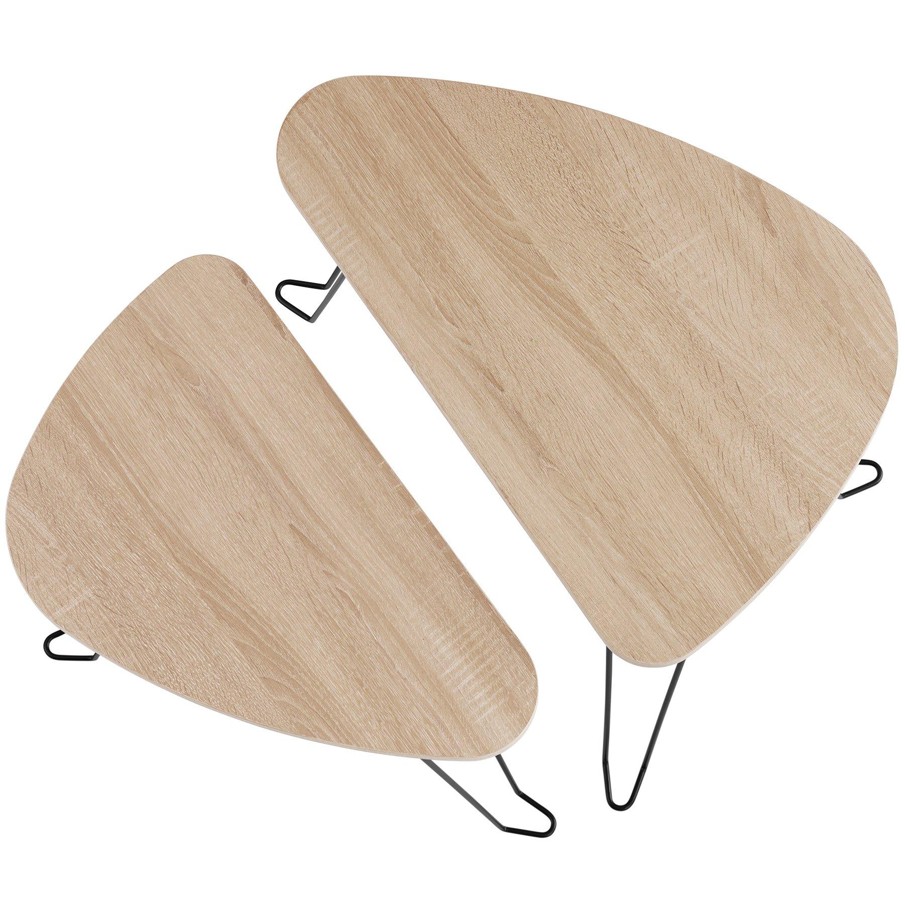 Tectake Ensemble de 2 tables d’appoint Richmond  