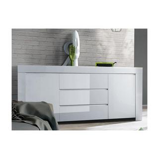 Vente-unique Credenza con 2 ante e 3 cassetti Bianco laccato CETARA  