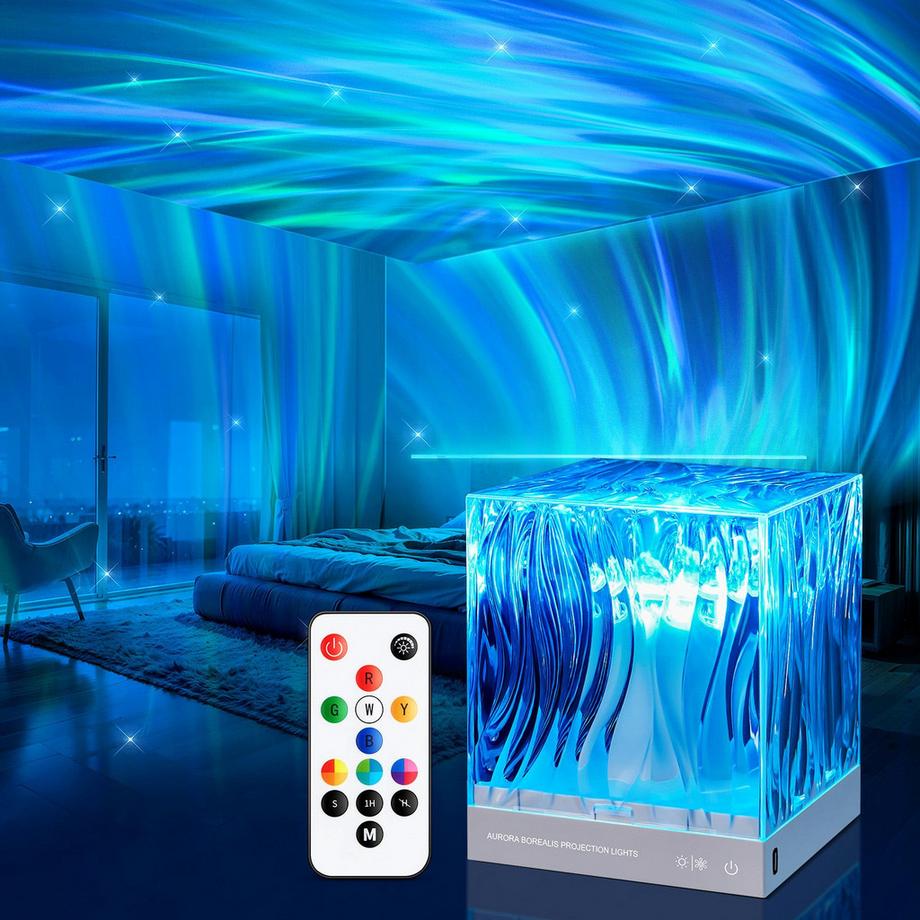 YUWANET  Aurora LED-Projecteur effet aurore boréale 
