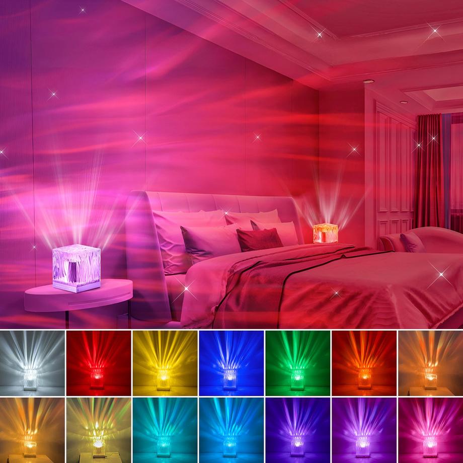 YUWANET  Aurora LED-Projecteur effet aurore boréale 