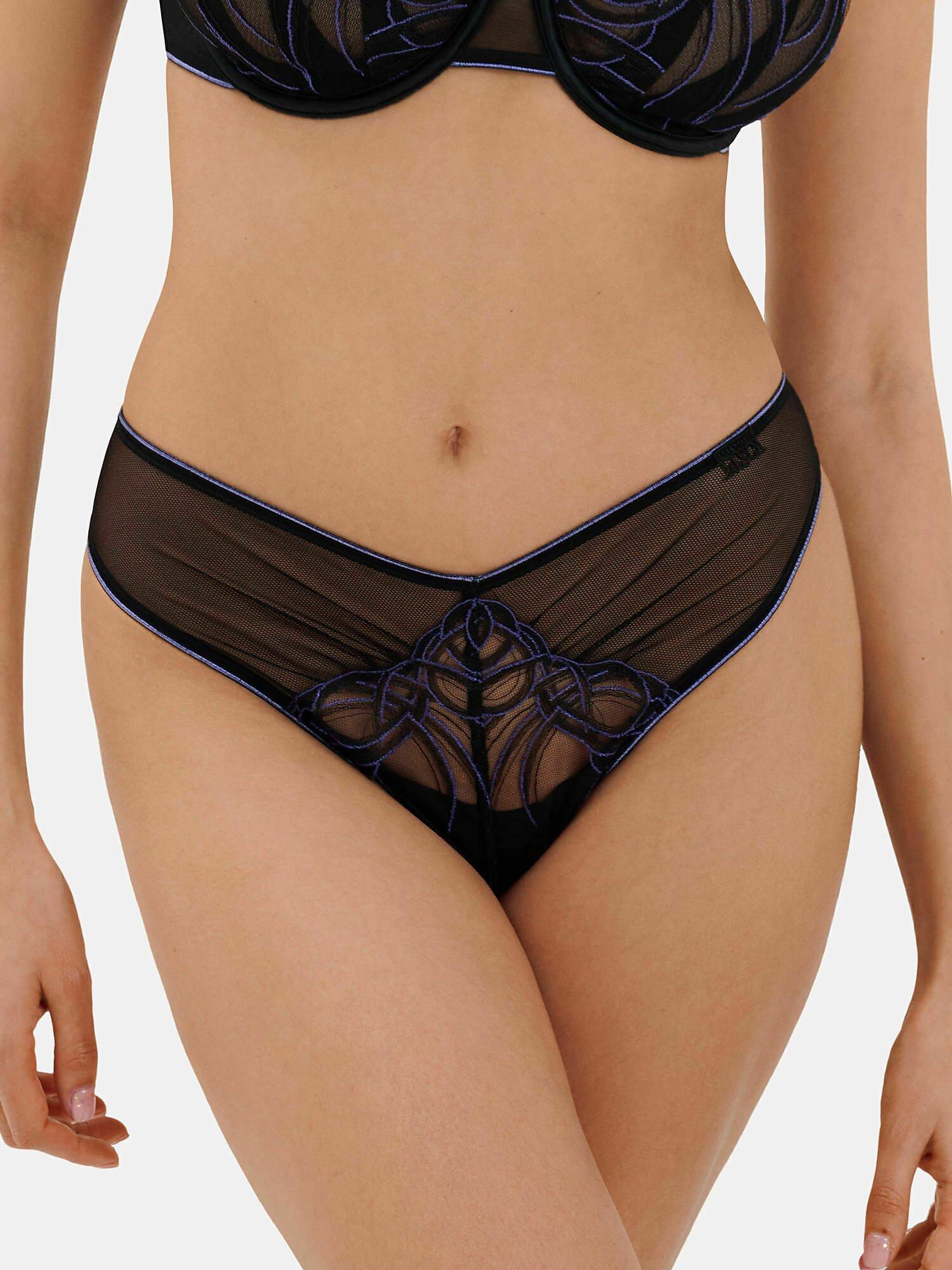 Image of Brasilianischer String Mit Ausschnitt Amaze Unisex Schwarz 36