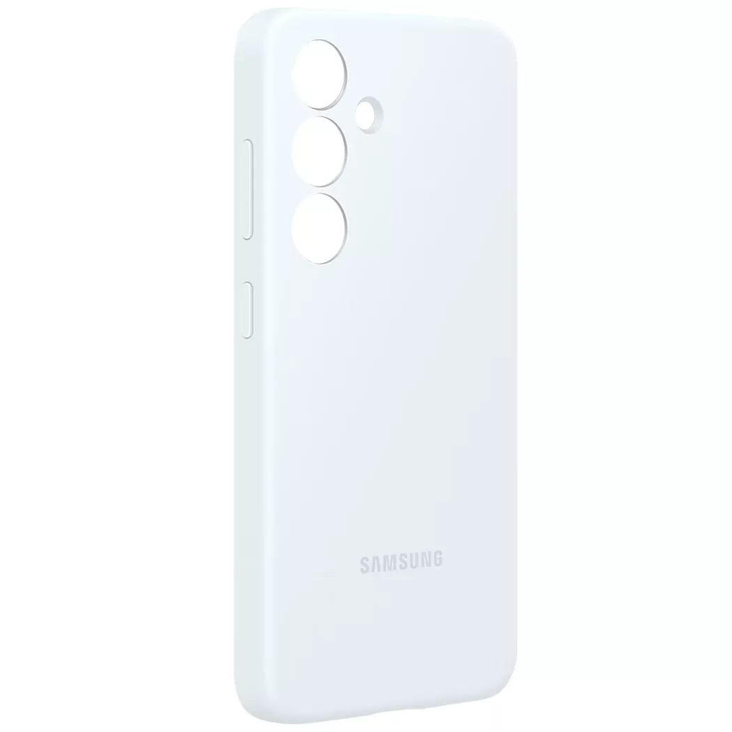 Originele Silicone Backcover voor de Samsung Galaxy S24 Plus - White
