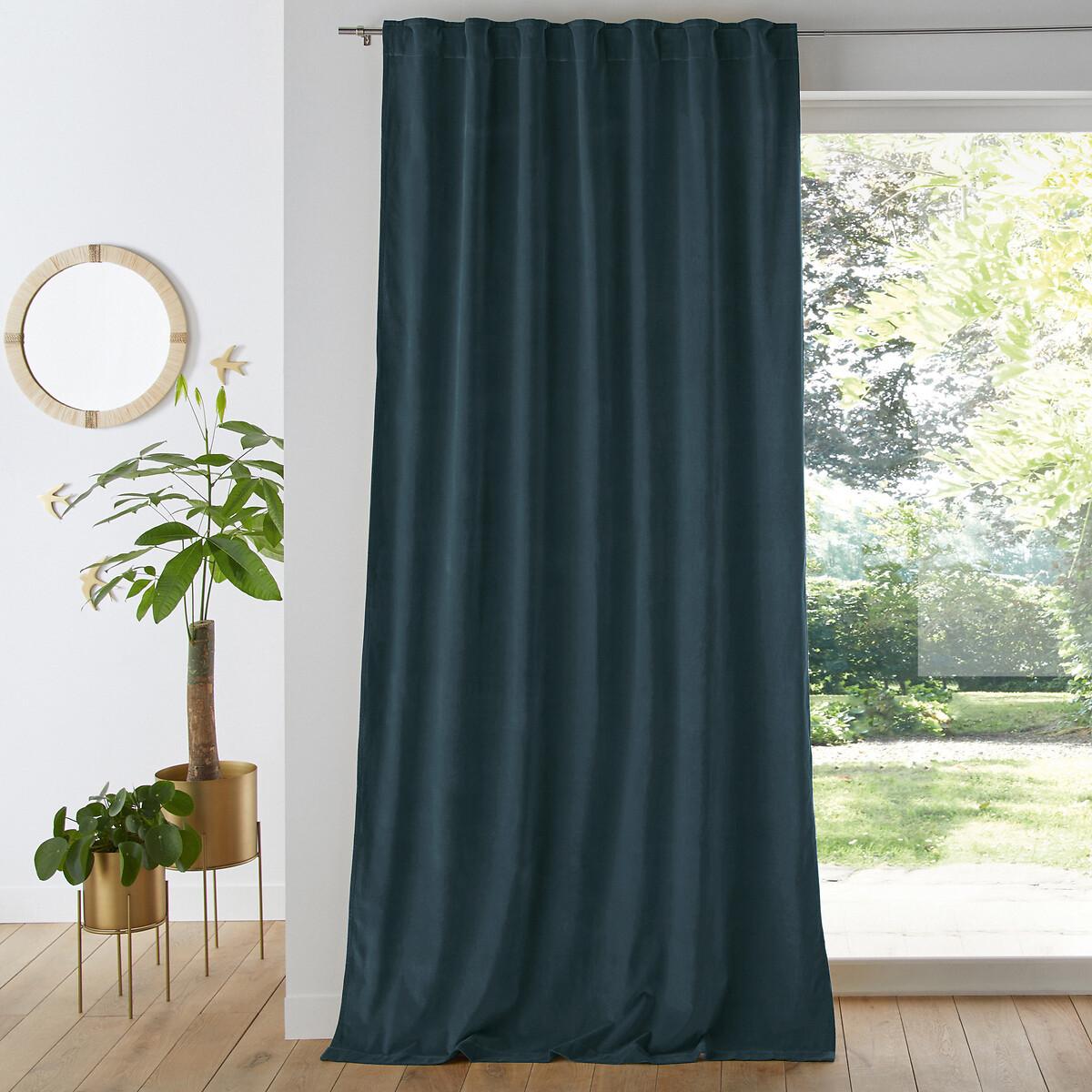 Image of Vorhang Velvet Unisex Blau 135x260 cm