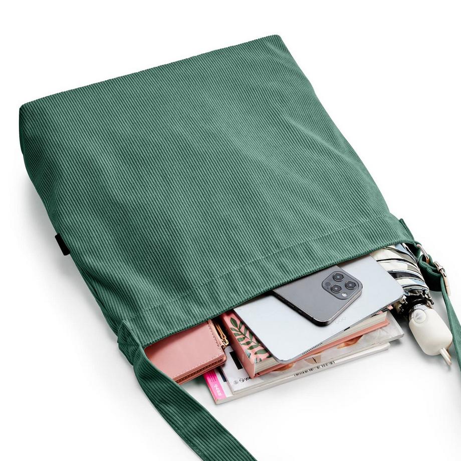 Only-bags.store Kordtasche Umhängetasche mit Reissverschluss Wasserdichter Shopper  