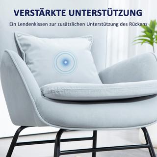 HOMCOM Fauteuil à bascule  