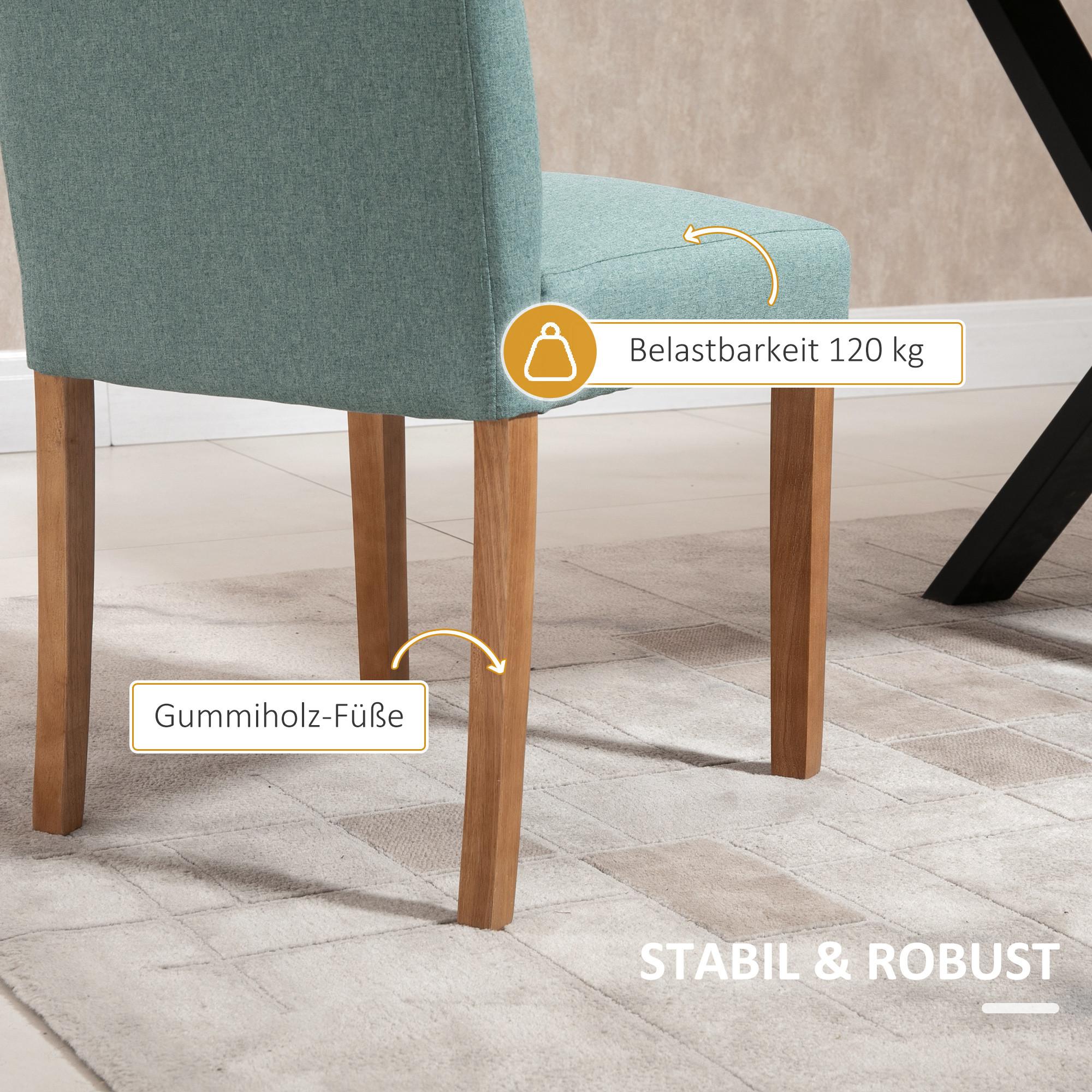 HOMCOM Chaises de salle à manger  