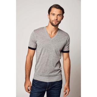 Bellemere New York  T-shirt a righe in cashmere a maniche corte 