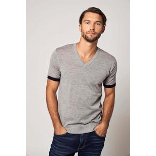 Bellemere New York  T-shirt a righe in cashmere a maniche corte 