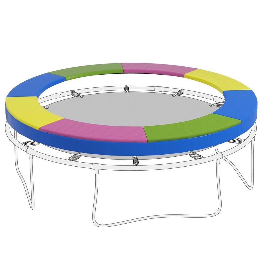 Northio  Trampolin Randabdeckung Ø305 cm, bunt, wetterbeständig & UV-Schutz, ideal für Gartentrampoline |.de 