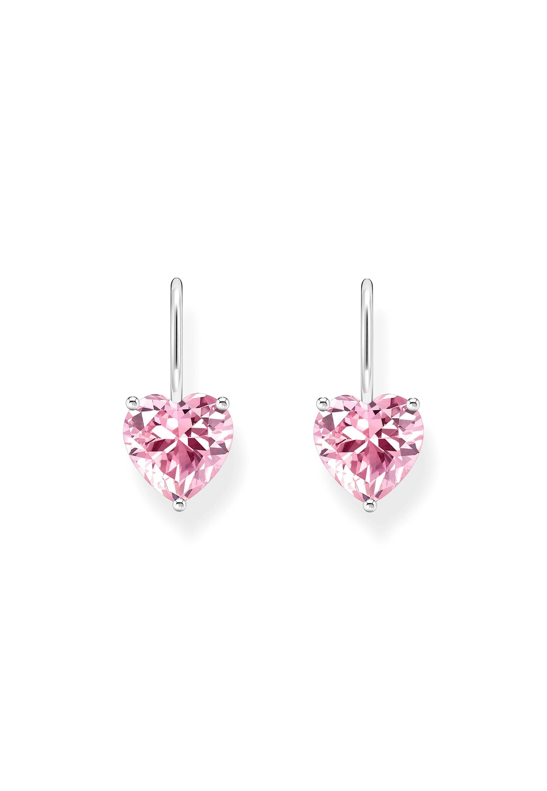 Thomas Sabo  Boucles d'oreilles Coeur rose Zircone 