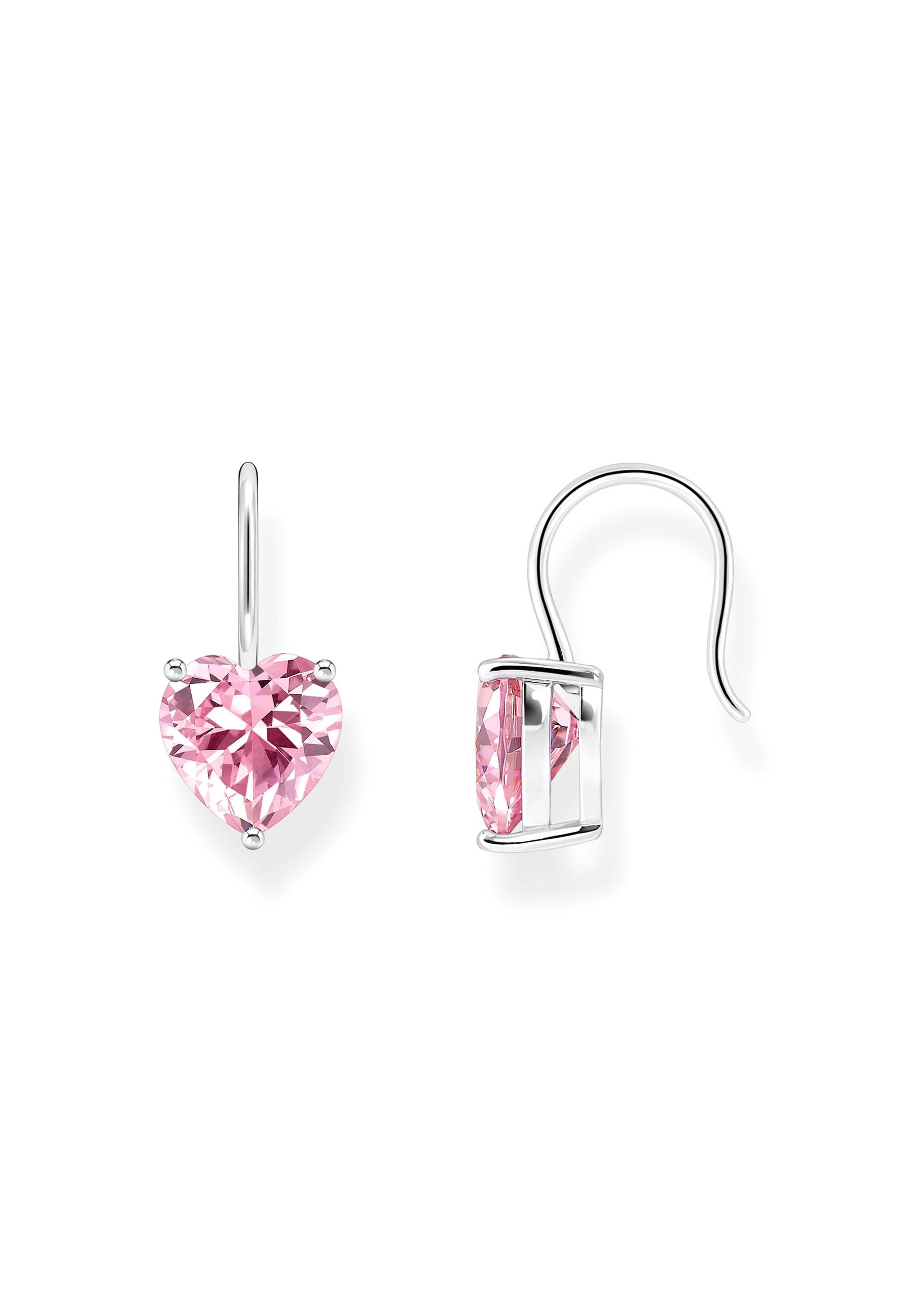 Thomas Sabo  Boucles d'oreilles Coeur rose Zircone 