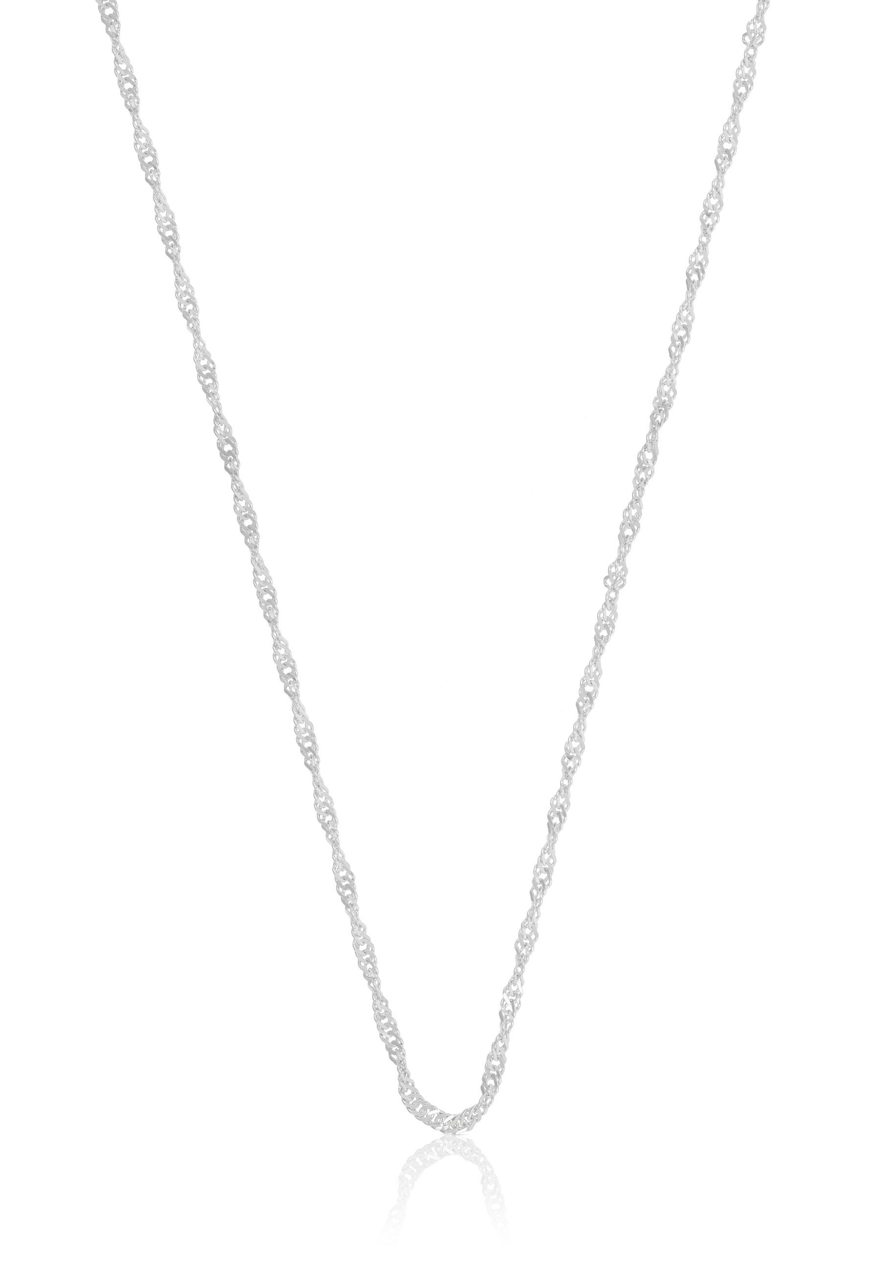 MUAU Schmuck  Collier Singapour or blanc 375, 1.5mm, 60cm 