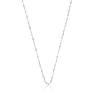 MUAU Schmuck  Collier Singapour or blanc 375, 1.5mm, 60cm 