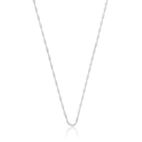 MUAU Schmuck  Collier Singapour or blanc 375, 1.5mm, 60cm 