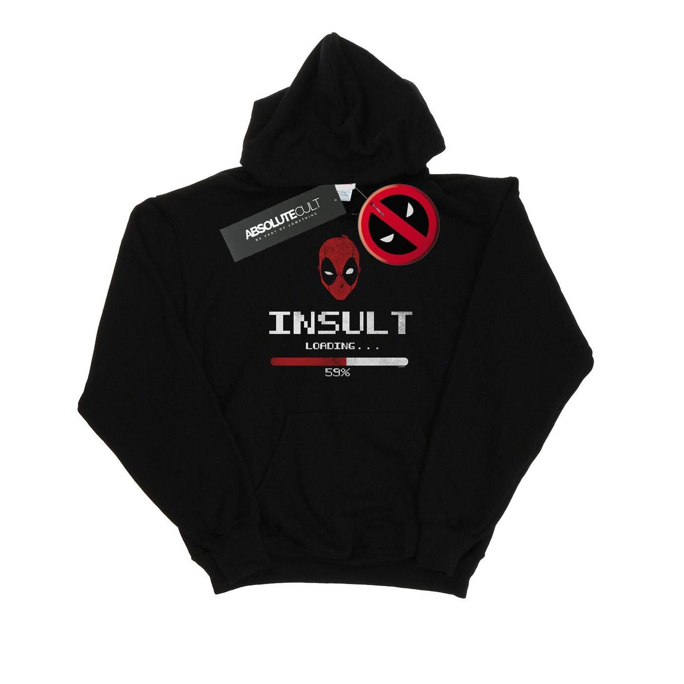 Image of Deadpool Insult Loading Kapuzenpullover Damen Schwarz S