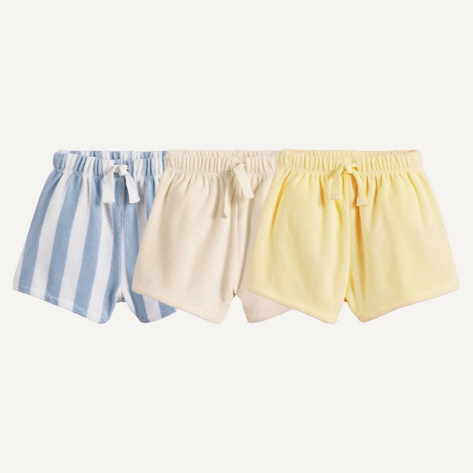 3er-Pack Shorts aus Frottee