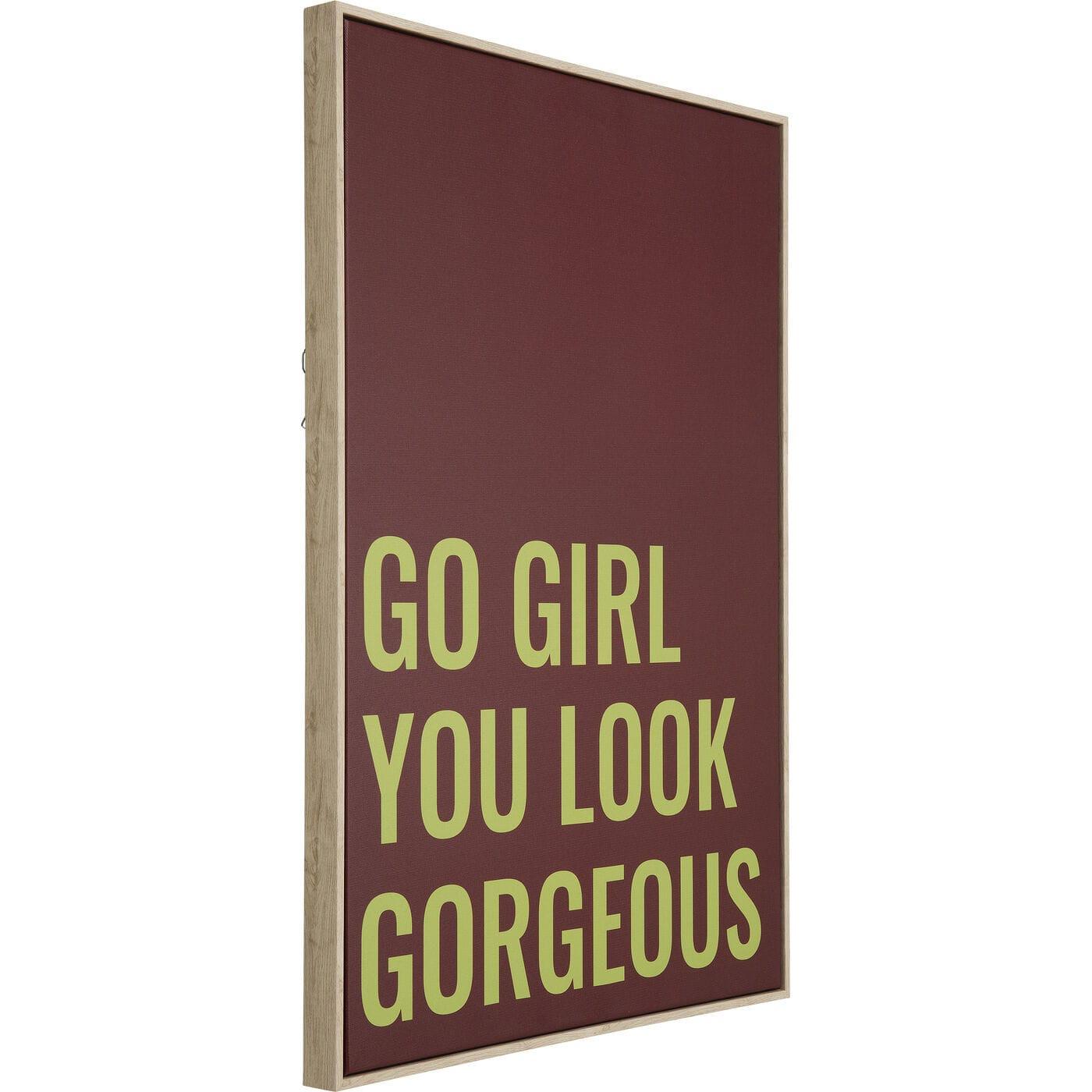 KARE Design Quadro incorniciato Go Girl 50x70  
