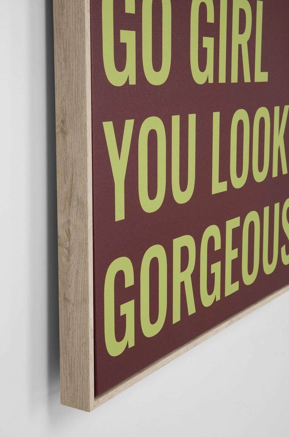 KARE Design Quadro incorniciato Go Girl 50x70  