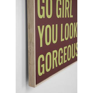 KARE Design Quadro incorniciato Go Girl 50x70  