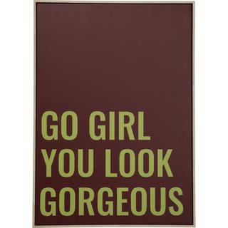 KARE Design Quadro incorniciato Go Girl 50x70  