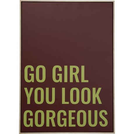 KARE Design Quadro incorniciato Go Girl 50x70  