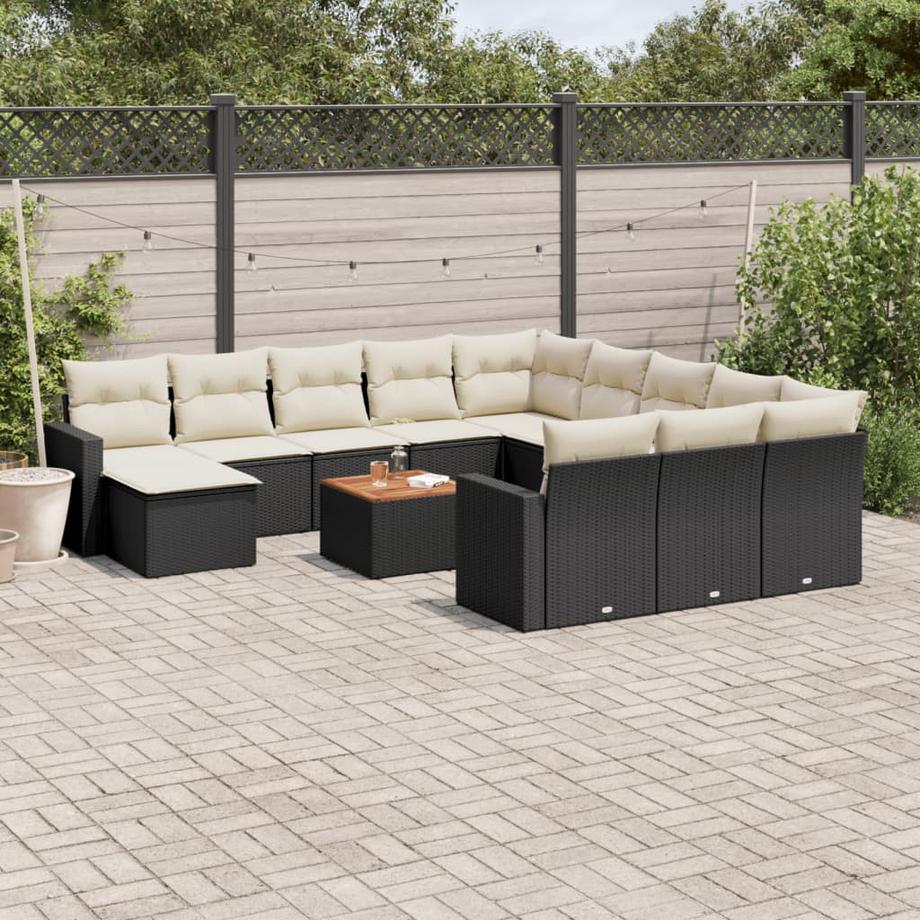 VidaXL set divano da giardino Polirattan  